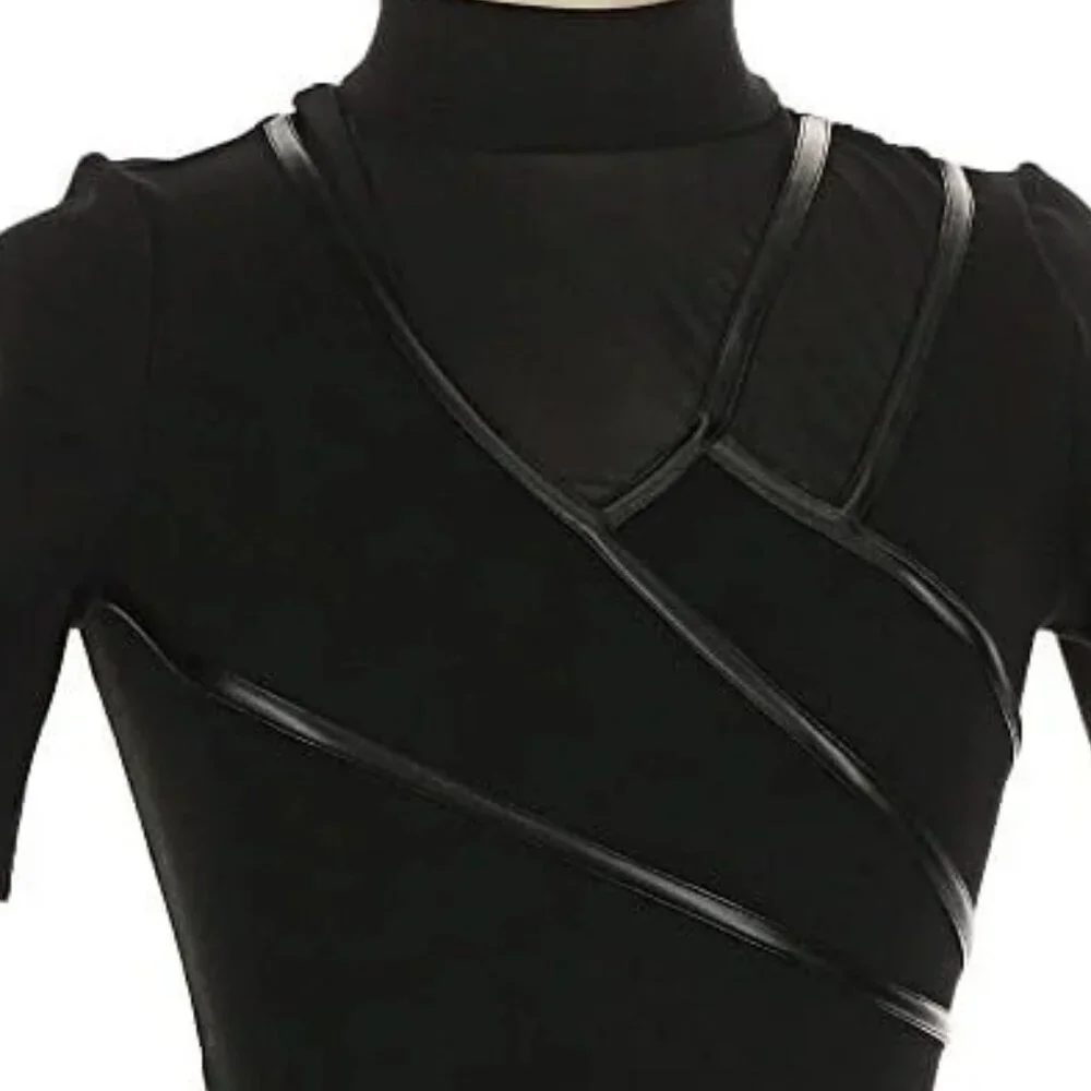 Karen Millen Black bodycon shirt, size 6 US - Picture 6 of 6